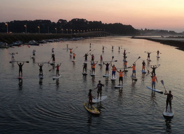 Travesia nocturna con el SUP